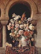 Francesco Hayez Vase of Flowers on the Window of a Harem oil painting